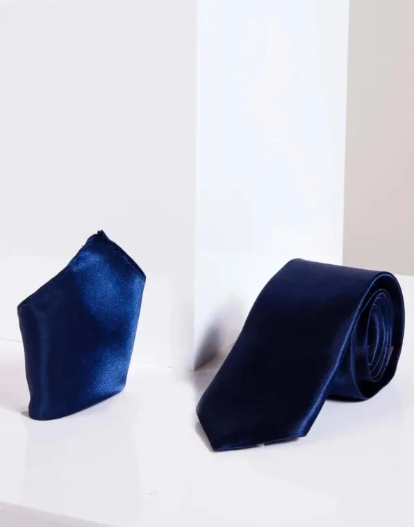 Krawatte Blue Satin | Marc Darcy 1 Krawatte Blue Satin | Marc Darcy
