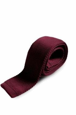 Krawatte Marc Darcy Weinrot Strick