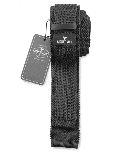 Krawatte Schwarz Strick - Sir Redman 2 Krawatte Schwarz Strick - Sir Redman – Bild 2