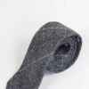 Krawatte Scott Grau Tweed Kariert