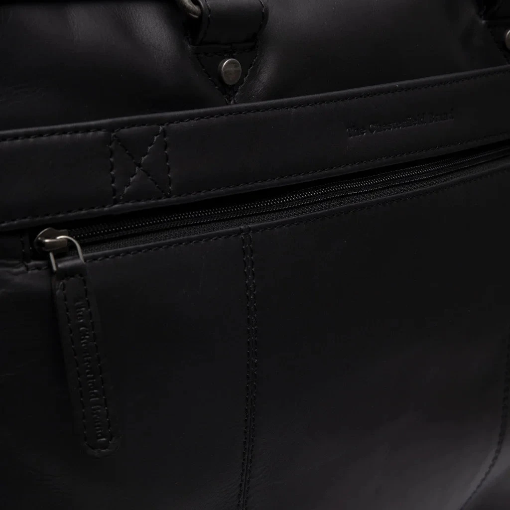 Lederne Laptoptasche - The Chesterfield Brand Boston Schwarz 2 Lederne Laptoptasche - The Chesterfield Brand Boston Schwarz – Bild 2