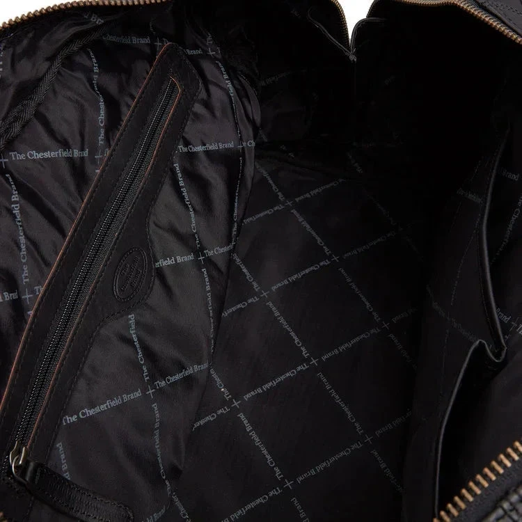 Lederner Reisetasche - The Chesterfield Brand Perth Schwarz 4 Lederner Reisetasche - The Chesterfield Brand Perth Schwarz – Bild 4