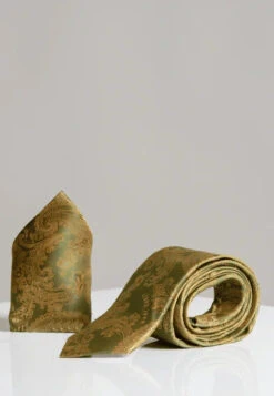 Marc Darcy Gentlemen's Set Beige Mit Krawatte Und Einstecktuch