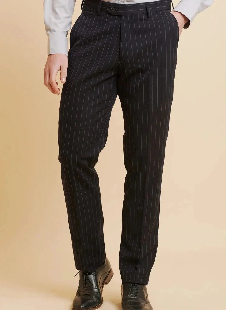 Marc Darcy - Hose Gestreifter Rocco Navy 1 Marc Darcy - Hose Gestreifter Rocco Navy