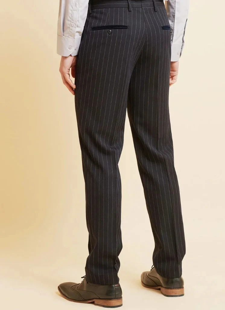 Marc Darcy - Hose Gestreifter Rocco Navy 2 Marc Darcy - Hose Gestreifter Rocco Navy – Bild 2