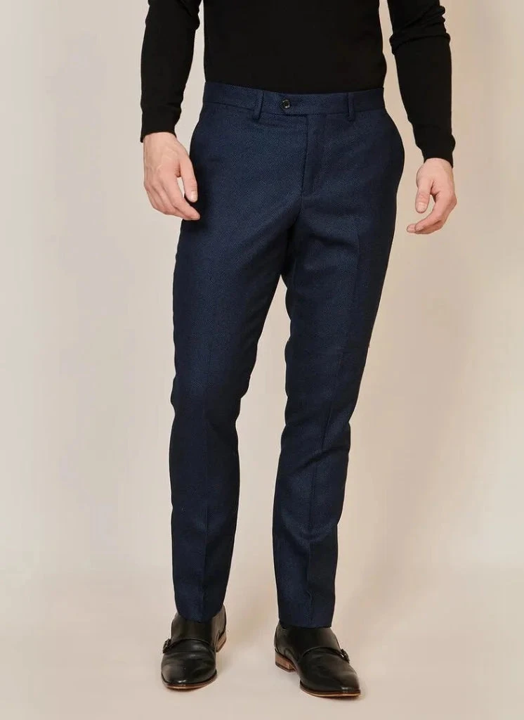 Marc Darcy - Hose Marineblau Callum 1 Marc Darcy - Hose Marineblau Callum