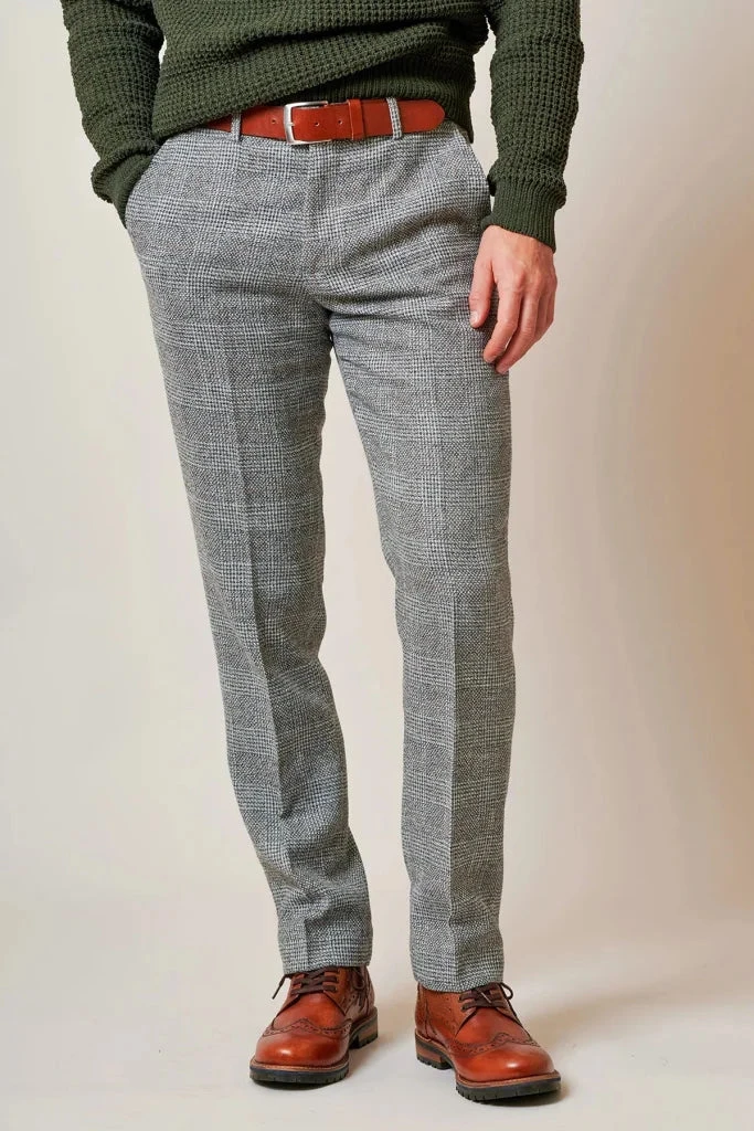 Marc Darcy – Hose Tweed Kris Silver Grey 3 Marc Darcy – Hose Tweed Kris Silver Grey – Bild 3