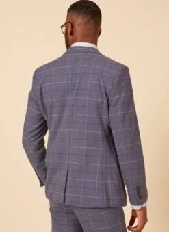 Marc Darcy - Sakko Abbott Blue Tweed Check 3 Marc Darcy - Sakko Abbott Blue Tweed Check -Herrenanzug Geschäft marc darcy sakko abbott blue tweed check 546