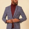 Marc Darcy - Sakko Abbott Blue Tweed Check