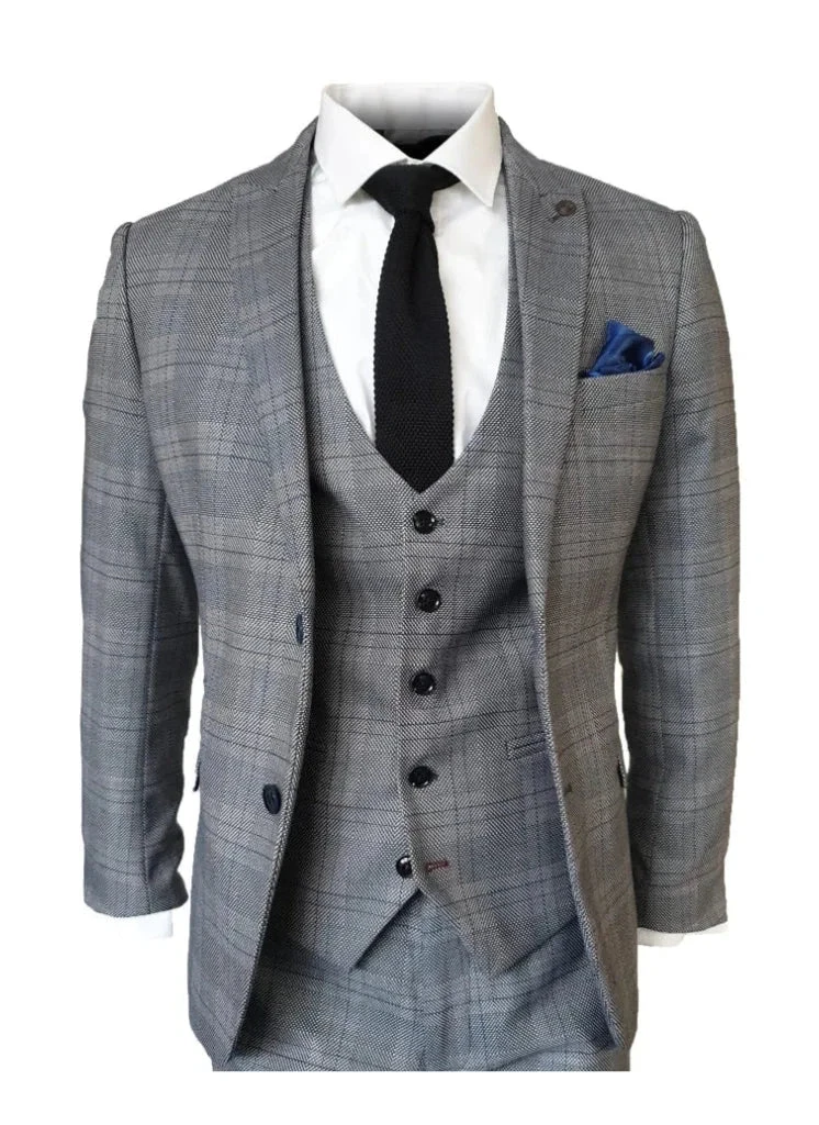 Marc Darcy - Sakko Check Jerry Grau 2 Marc Darcy - Sakko Check Jerry Grau – Bild 2