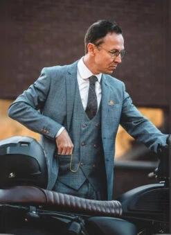 Marc Darcy - Sakko George Hellblau Check 5 Marc Darcy - Sakko George Hellblau Check -Herrenanzug Geschäft marc darcy sakko george hellblau check 348