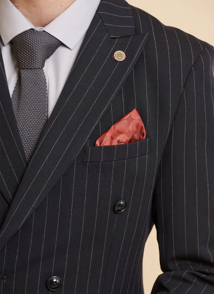 Marc Darcy - Sakko Gestreifter Rocco Navy Double Breasted 2 Marc Darcy - Sakko Gestreifter Rocco Navy Double Breasted – Bild 2