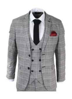 Marc Darcy - Sakko Karomuster Ross Grey Check 4 Marc Darcy - Sakko Karomuster Ross Grey Check -Herrenanzug Geschäft marc darcy sakko karomuster ross grey check 320