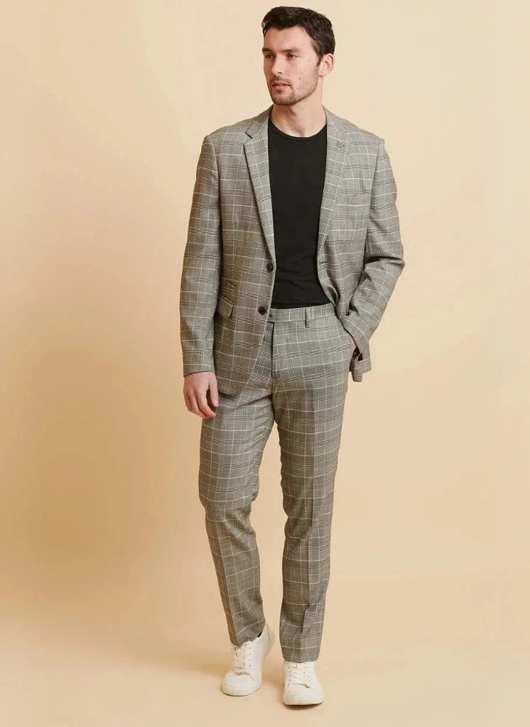 Marc Darcy - Sakko Karomuster Ross Grey Check 1 Marc Darcy - Sakko Karomuster Ross Grey Check