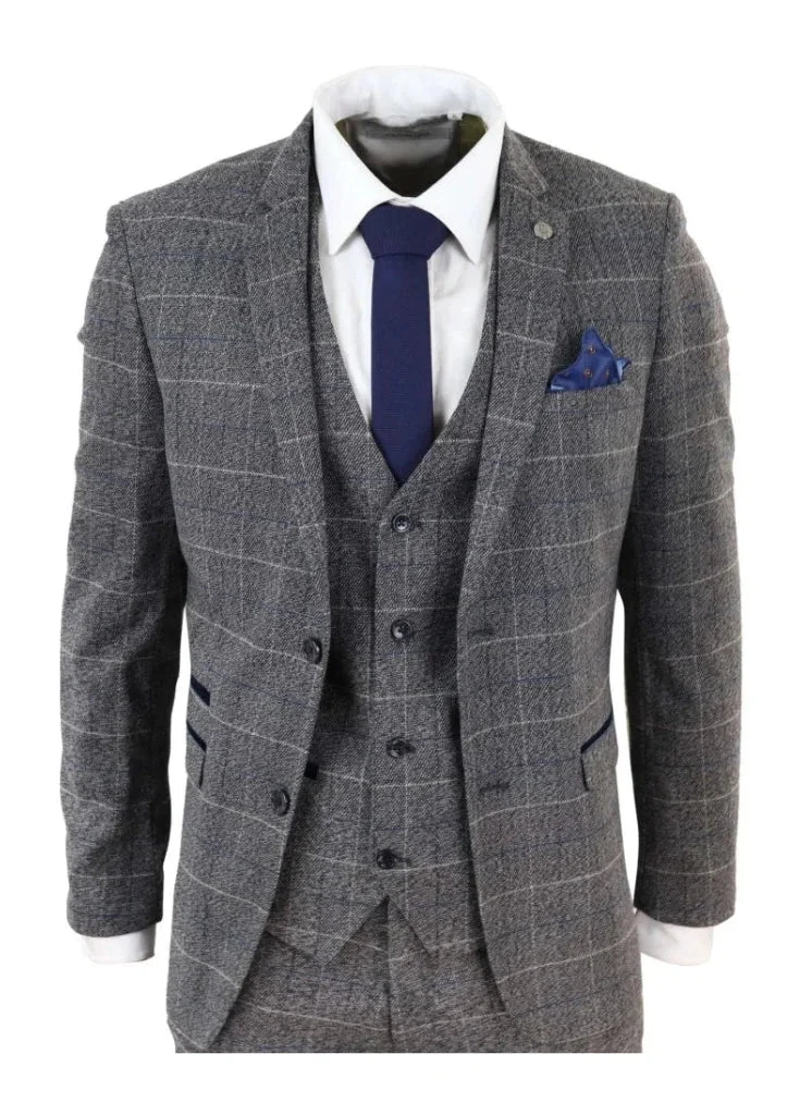 Marc Darcy - Sakko Karomuster Scott Grau 2 Marc Darcy - Sakko Karomuster Scott Grau – Bild 2