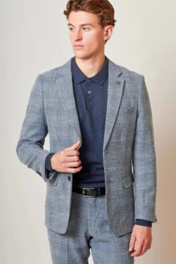 Herrenanzug Geschäft -Herrenanzug Geschäft marc darcy sakko kris sky blue 914