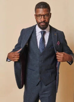 Marc Darcy - Sakko Marlow Blau Tweed