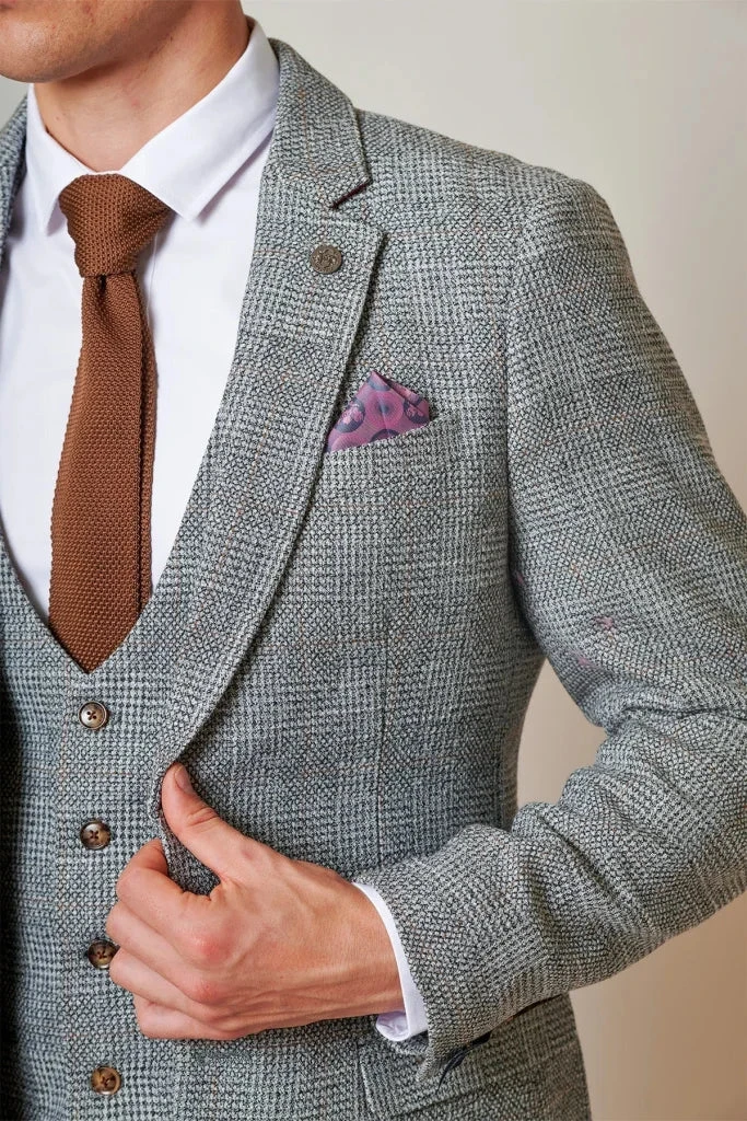 Marc Darcy – Sakko Tweed Kris Silver Grey 2 Marc Darcy – Sakko Tweed Kris Silver Grey – Bild 2