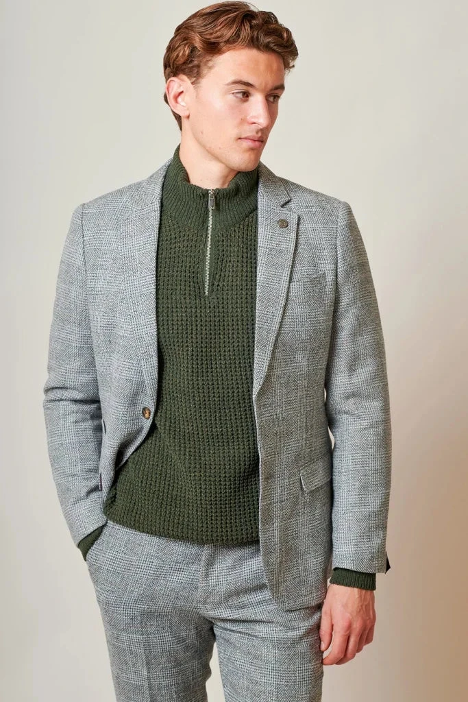Marc Darcy – Sakko Tweed Kris Silver Grey 1 Marc Darcy – Sakko Tweed Kris Silver Grey