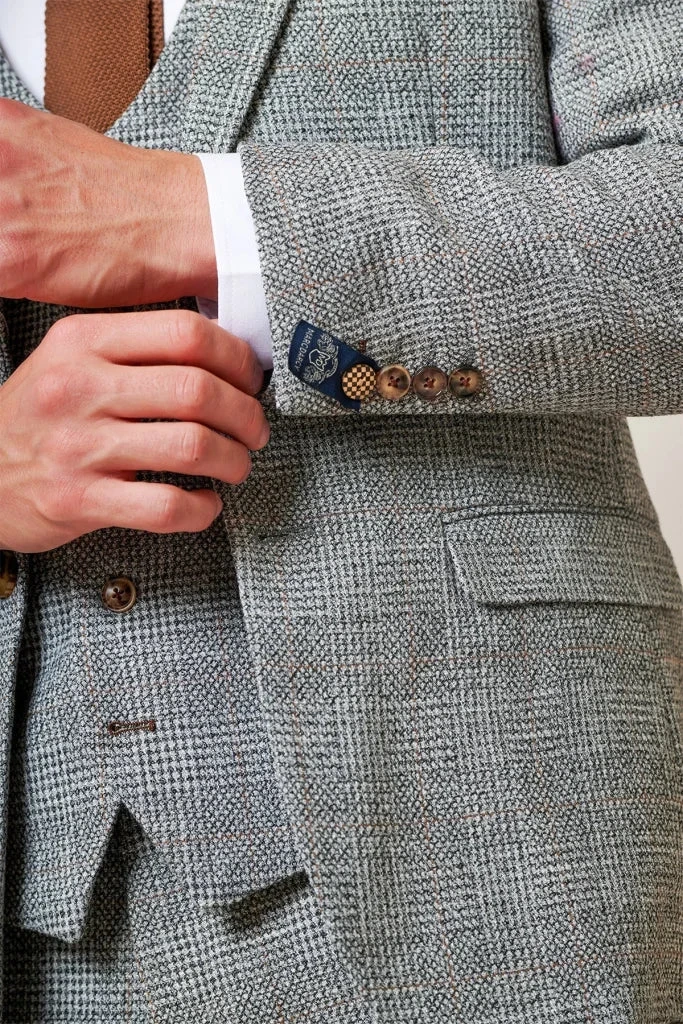 Marc Darcy – Sakko Tweed Kris Silver Grey 3 Marc Darcy – Sakko Tweed Kris Silver Grey – Bild 3