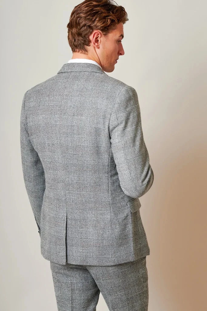 Marc Darcy – Sakko Tweed Kris Silver Grey 6 Marc Darcy – Sakko Tweed Kris Silver Grey – Bild 6
