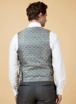 Marc Darcy - Weste Charcoal Spencer Grey -Herrenanzug Geschäft marc darcy weste charcoal spencer grey 222