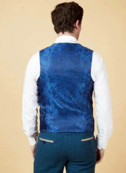 Marc Darcy - Weste Dion Blue Tweed 3 Marc Darcy - Weste Dion Blue Tweed -Herrenanzug Geschäft marc darcy weste dion blue tweed 427