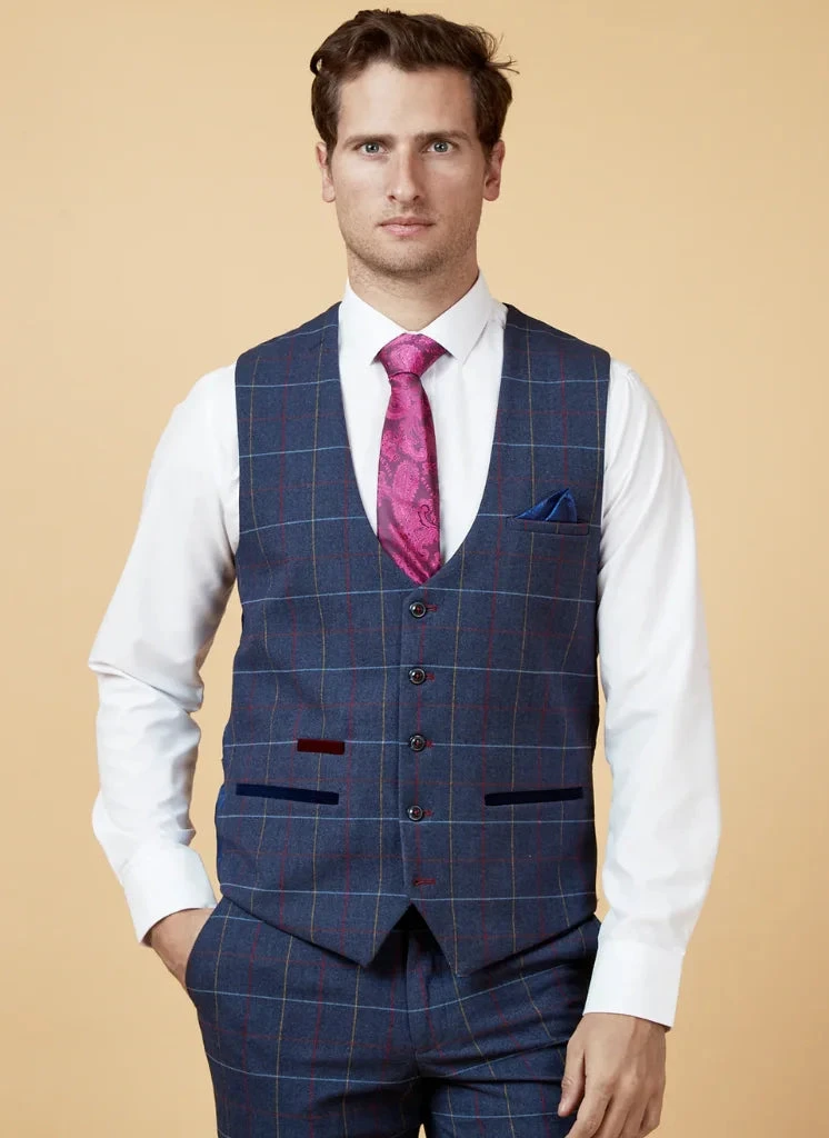 Marc Darcy - Weste Drake Navy 1 Marc Darcy - Weste Drake Navy