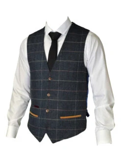 Marc Darcy - Weste Eton Tweed 5 Marc Darcy - Weste Eton Tweed -Herrenanzug Geschäft marc darcy weste eton tweed 412