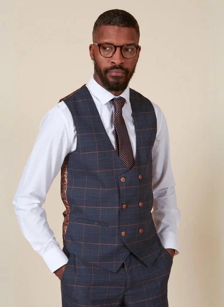 Marc Darcy - Weste Jenson Marineblau 2 Marc Darcy - Weste Jenson Marineblau – Bild 2