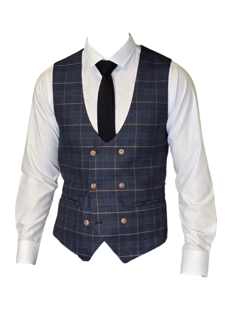 Marc Darcy - Weste Jenson Marineblau 1 Marc Darcy - Weste Jenson Marineblau