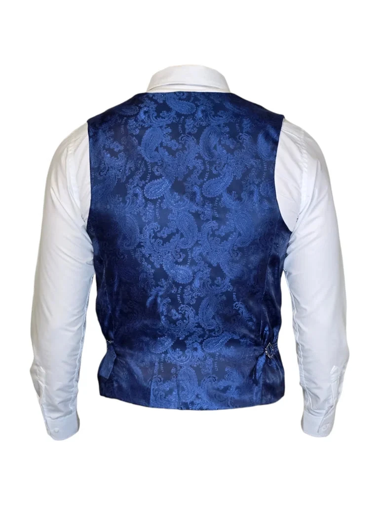 Marc Darcy - Weste Kariert Jerry Blau 2 Marc Darcy - Weste Kariert Jerry Blau – Bild 2