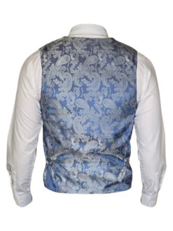 Marc Darcy - Weste Karomuster Hellblau Bromley Himmelblau -Herrenanzug Geschäft marc darcy weste karomuster hellblau bromley himmelblau 326