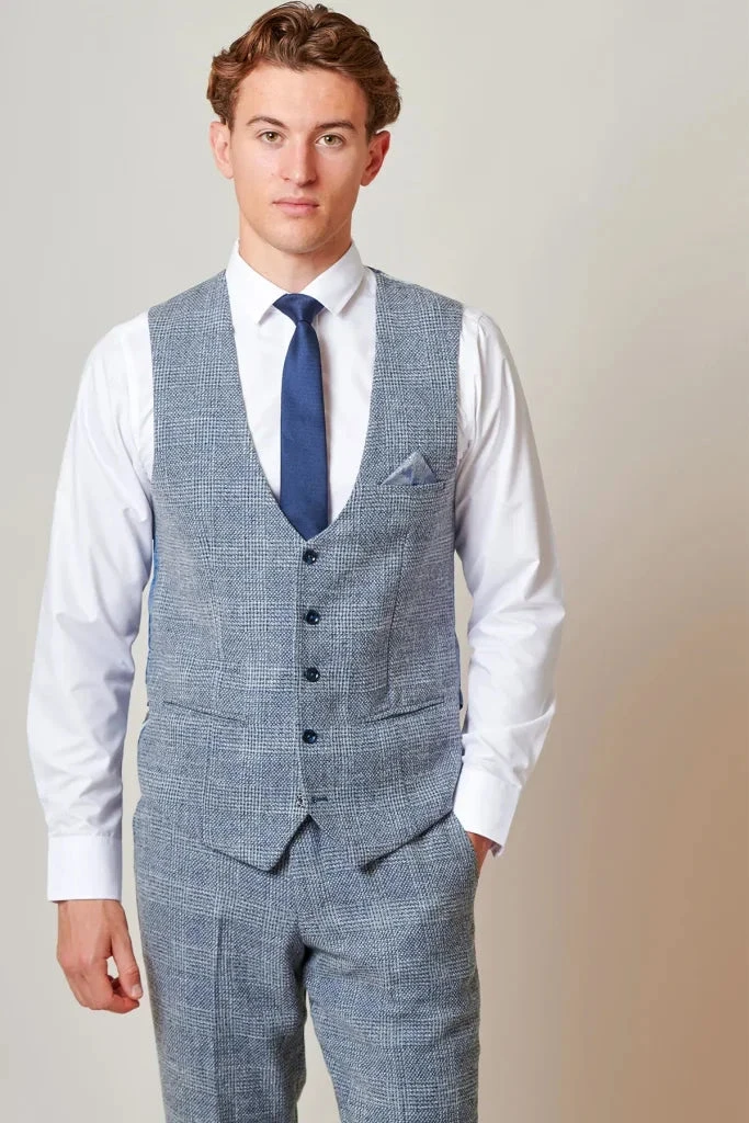 Marc Darcy – Weste Kris Sky Blue 1 Marc Darcy – Weste Kris Sky Blue