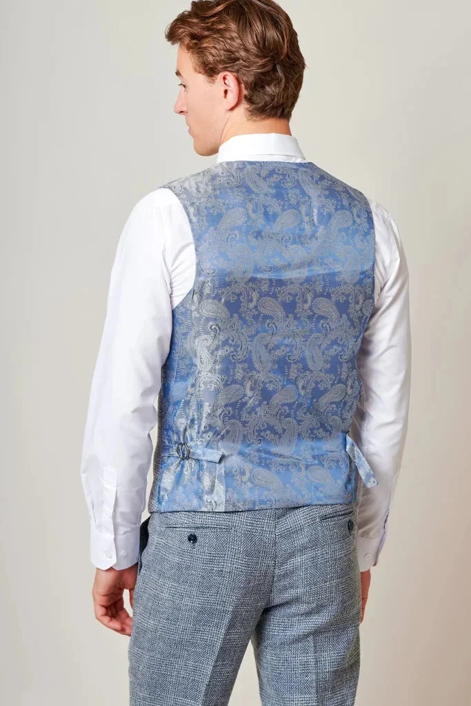 Marc Darcy – Weste Kris Sky Blue 4 Marc Darcy – Weste Kris Sky Blue – Bild 4