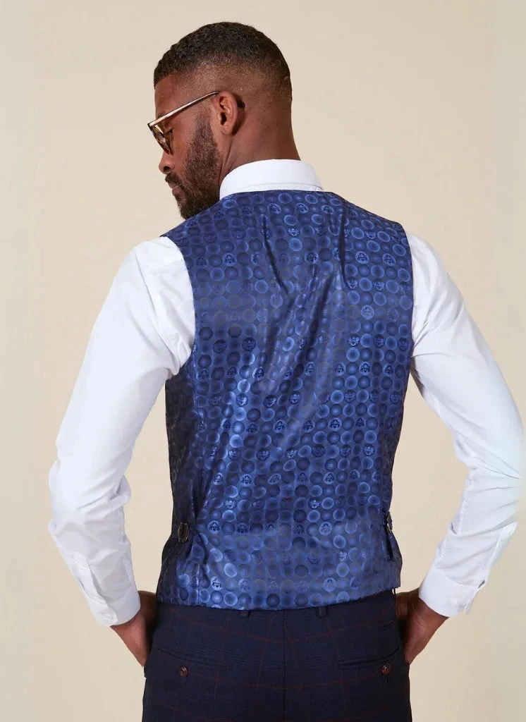 Marc Darcy - Weste Marineblau Edison Redline 3 Marc Darcy - Weste Marineblau Edison Redline – Bild 3