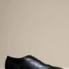 Schwarze Lederschuhe, Marc Darcy Dawson - Wingtip Brogue